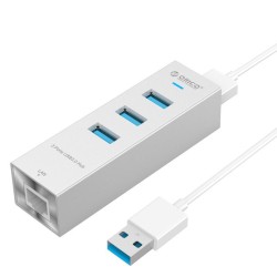 هاب و کارت شبکه ASH3L-U3 USB 3.0