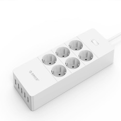 چند راهی برق USB دار ایرانی اوریکو HPC-6A5U-EU