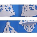 شلف دو طبقه کنج دیواری