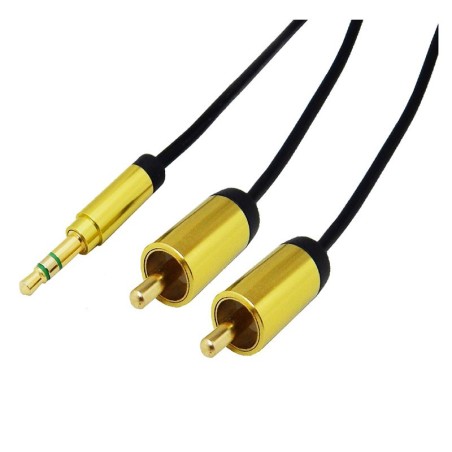 کابل 1 به 2 صدا استریو فرانت یک به دو RCA اسپیکر 1.5 متری