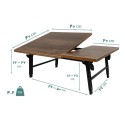 میز لپ تاپ نشسته تاشو قابل تنظیم