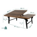 میز لپ تاپ نشسته تاشو چوبی