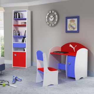 میز و صندلی کودک و نوجوان آبی قرمز