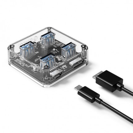 هاب USB 3.0 اوریکو شفاف MH4U-U3
