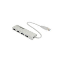 هاب لپ تاپ کابلی USB 3.0 پرتابل مینی 4 پورت کوچک فرانت
