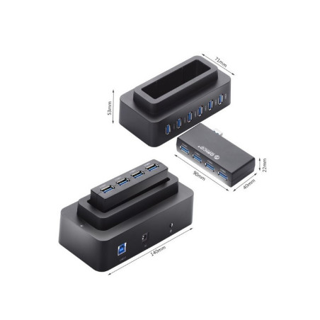 هاب دو کاره دو تکه اوریکو H10D6-U3 USB 3.0 ORICO