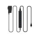 هاب آداپتور دار 7 پورت USB 3.0 اوریکو H7013-U3 ORICO
