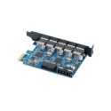 کارت USB3.0 PCI-Express PVU3-5O2I افزایش USB 3.0 هفت پورت
