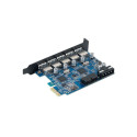 کارت USB3.0 PCI-Express PVU3-5O2I افزایش USB 3.0 هفت پورت