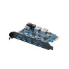 کارت USB 3.0 PVU3-5O2U PCI Express