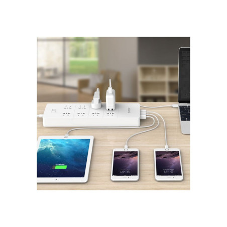 چند شاخه برق رومیزی اوریکو ORICO HPC-8A5U-V1 با شارژر USB