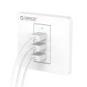 پریز USB توکار دیواری 3 پورت یو اس بی اوریکو ORICO ECA-3U