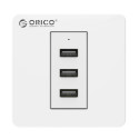 پریز USB توکار دیواری 3 پورت یو اس بی اوریکو ORICO ECA-3U