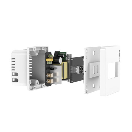 پریز USB توکار دیواری 3 پورت یو اس بی اوریکو ORICO ECA-3U