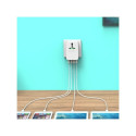 دو شاخه شارژر USB و محافظ برق مسافرتی اوریکو ORICO S4U