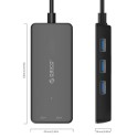 هاب و رم ریدر USB 3.0 H3TS-U3 ORICO