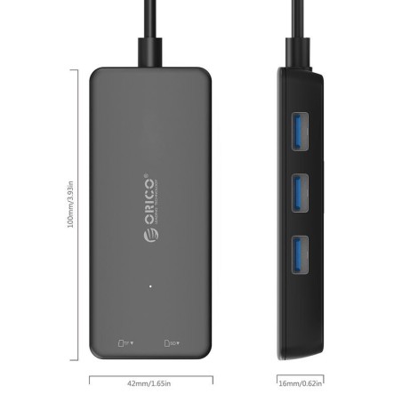 هاب و رم ریدر USB 3.0 H3TS-U3 ORICO