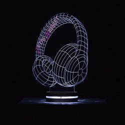 چراغ خواب 3D هدفون
