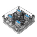 هاب USB3.0 شفاف MH4U-U3 ORICO