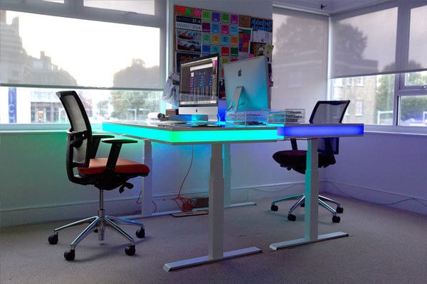 میز کامپیوتر مدرن LED دار