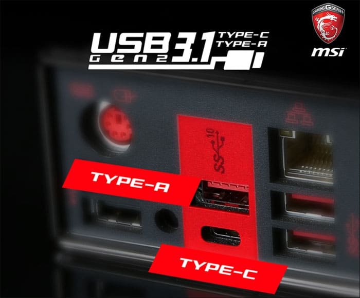 USB 3.1 Type-C/Type-A