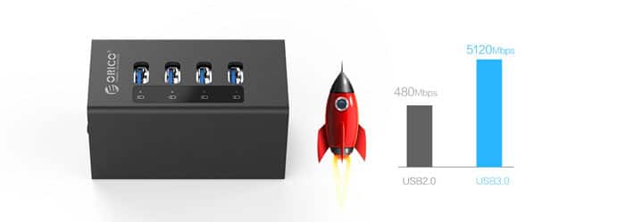 هاب USB 3.0 پرسرعت
